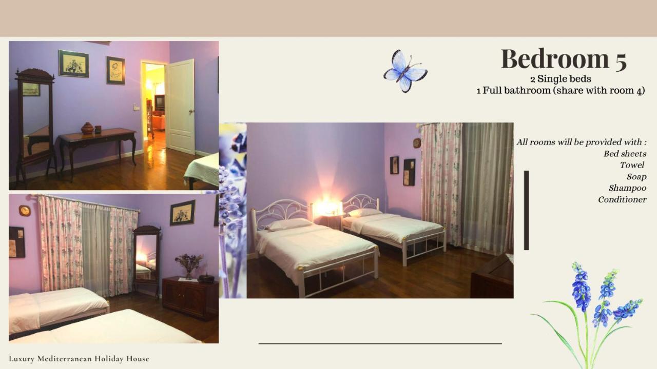 300M From Beach - Luxury Mediterranean Holiday House - Pets Welcome Bang Sare Ngoại thất bức ảnh