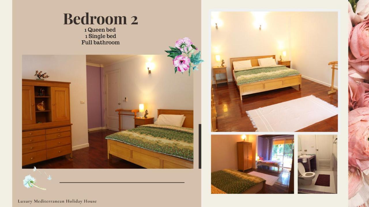 300M From Beach - Luxury Mediterranean Holiday House - Pets Welcome Bang Sare Ngoại thất bức ảnh